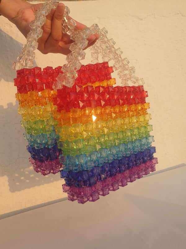 Iris- handheld rainbow bag